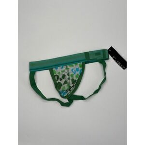 C-IN2 Oxide Jockstrap Sinai Green Spots Cotton Mens Small NWT